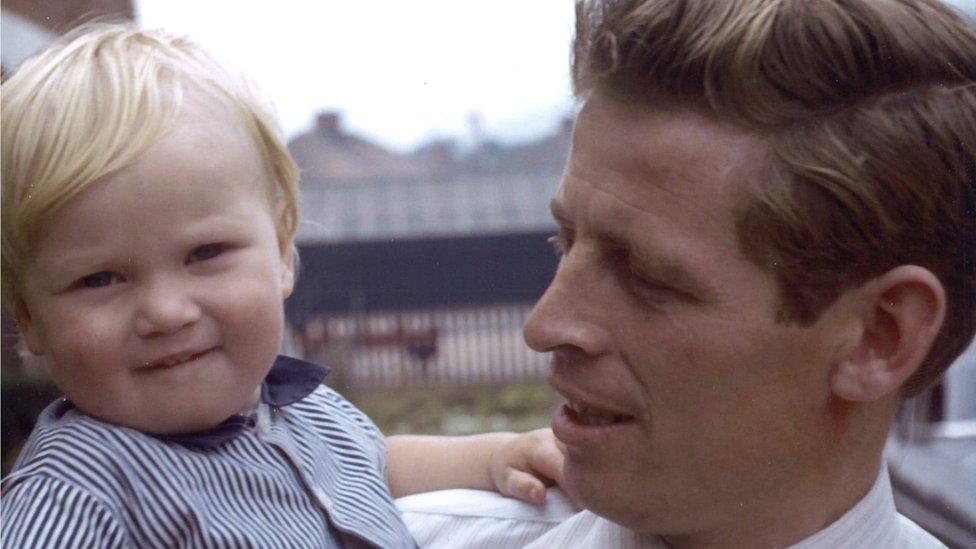 Edward Doherty and his youngest son