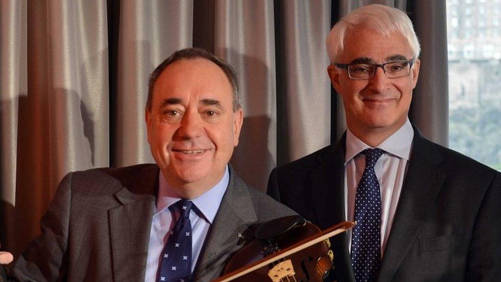 Alex Salmond and Alistair Darling