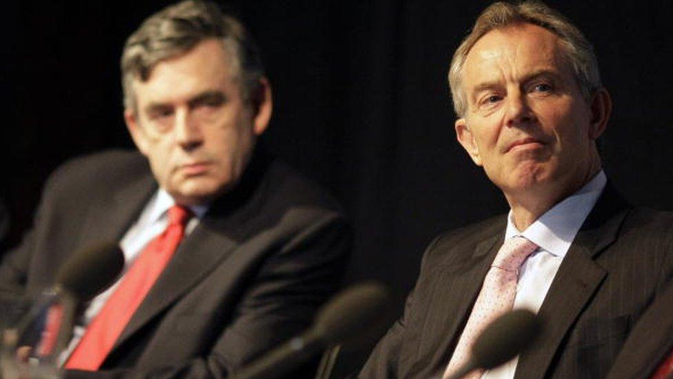 Tony Blair and Gordon Brown