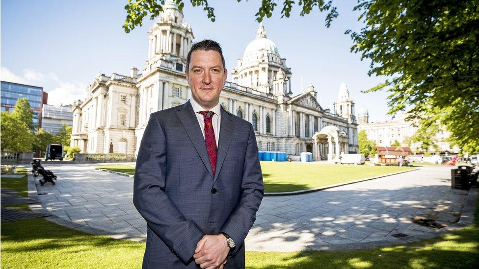 John Finucane at Belfast City Hall