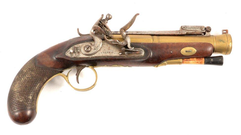 flintlock blunderbuss pistol