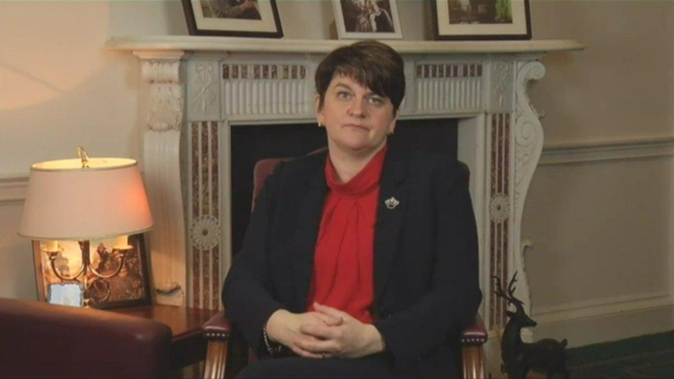 Outgoing First Minister Arlene Foster