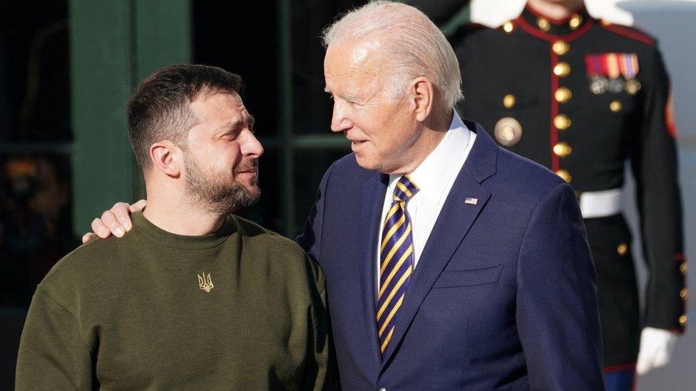 Joe Biden welcomes Ukraine's President Volodymyr Zelensky