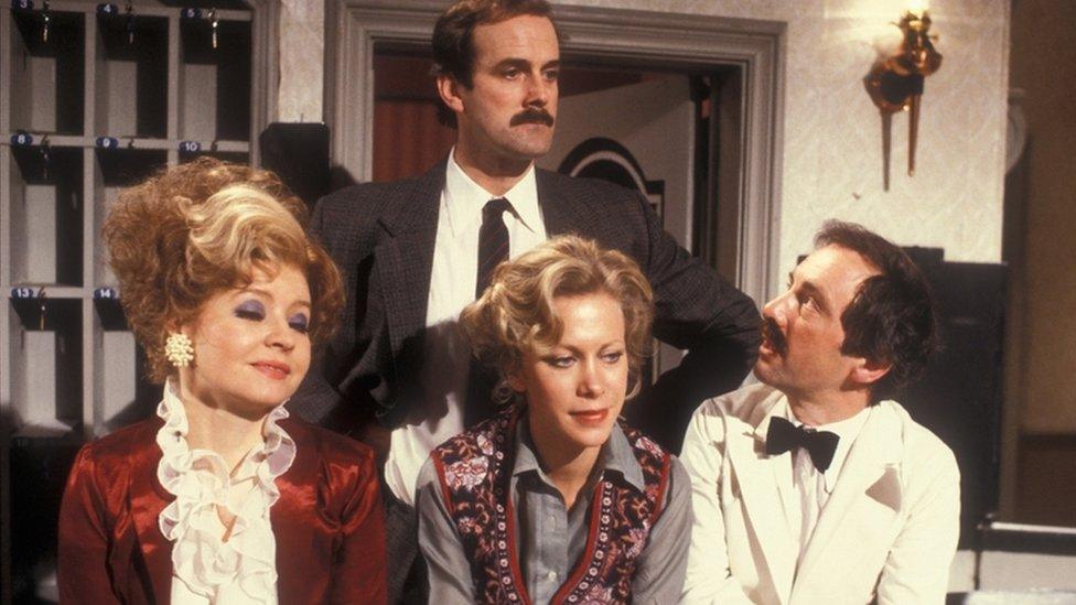 The cast of Fawlty Towers