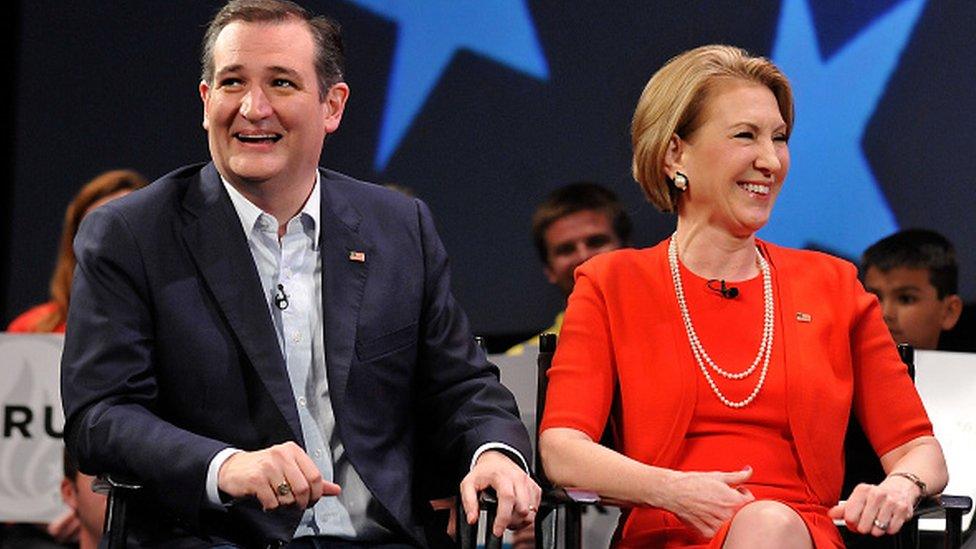 Ted Cruz and Carly Fiorina