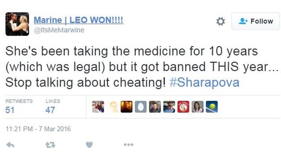 Sh's been taking the medicine for 10 years (which was legal) but it got banned THIS year. Stop talking about cheating