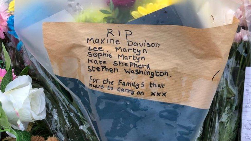 Tribute message to Plymoth victims