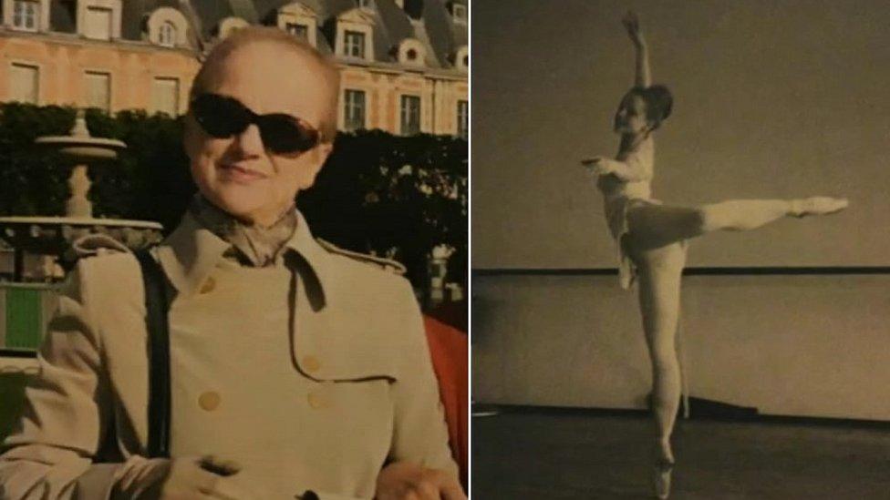 Pamela in recent year and as a young ballet dancer