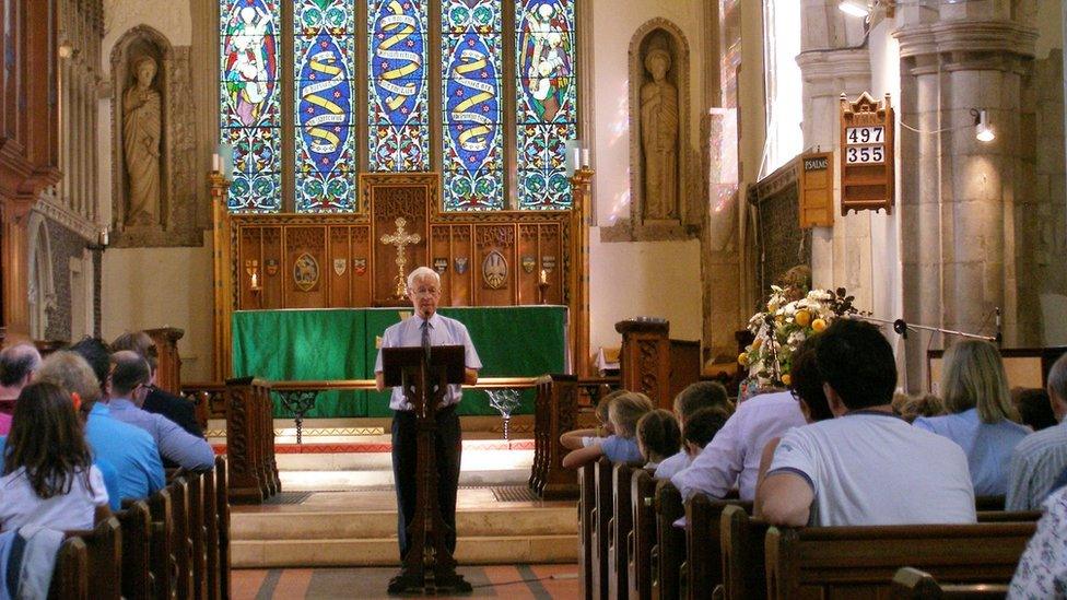 Roald Dahl service in Great Missenden