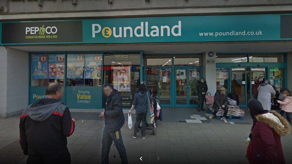 Exterior shot of Poundland in Carr Street, Ipswich