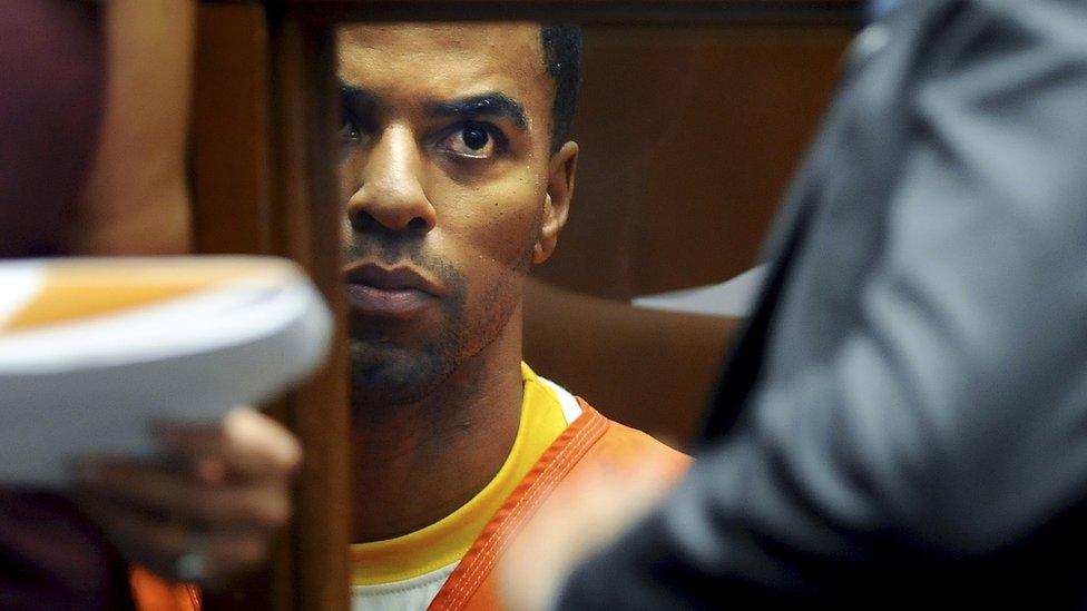 Darren Sharper in court in March 2014