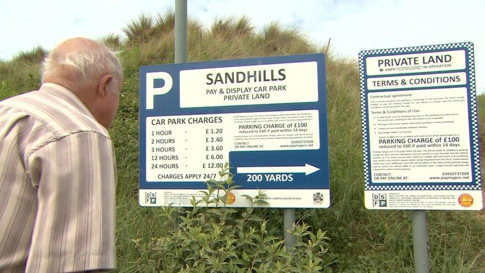 Car park signs