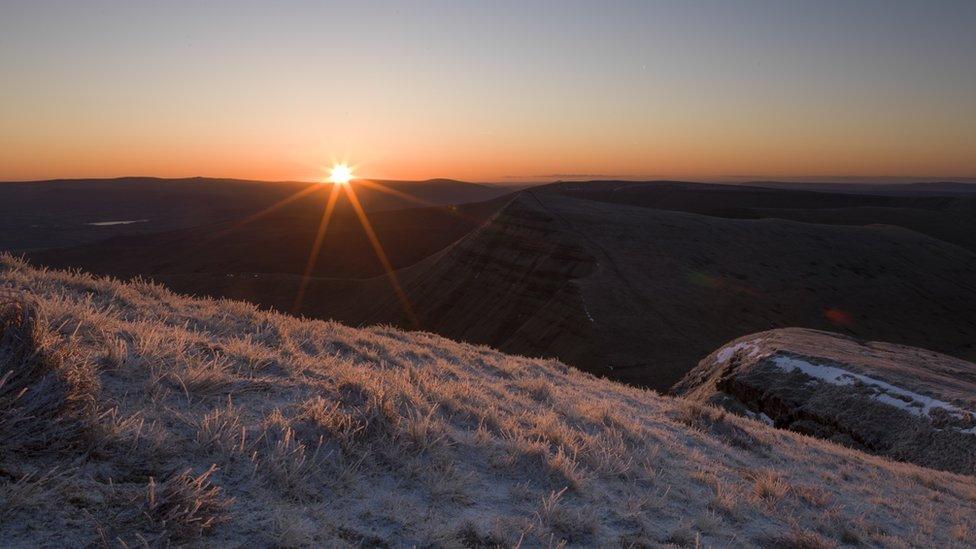 Sunrise at Pen y Fan in the Brecon Beacons