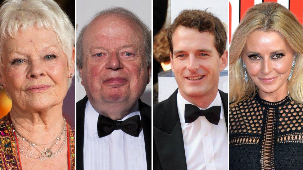 Dame Judi Dench, John Sergeant, Dan Snow