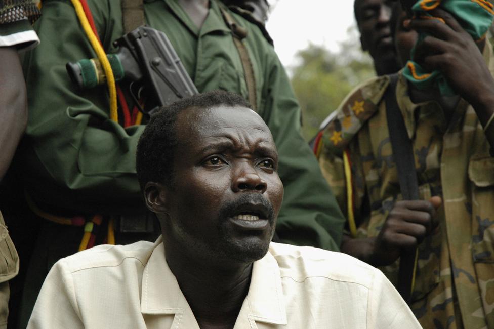 Joseph Kony at peace talks in 2006