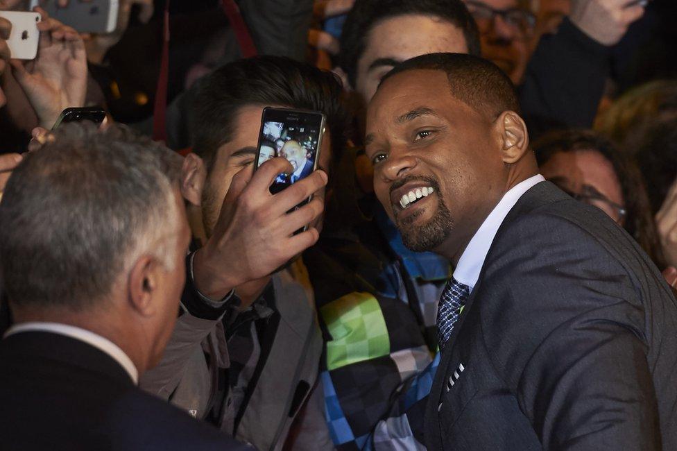 Will Smith attends the Concussion premiere at the Callao cinema in Madrid, Spain, 27 January