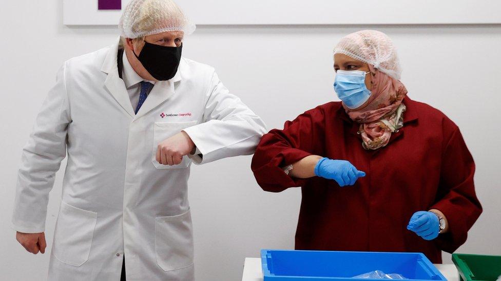 Boris Johnson at SureScreen Diagnostics