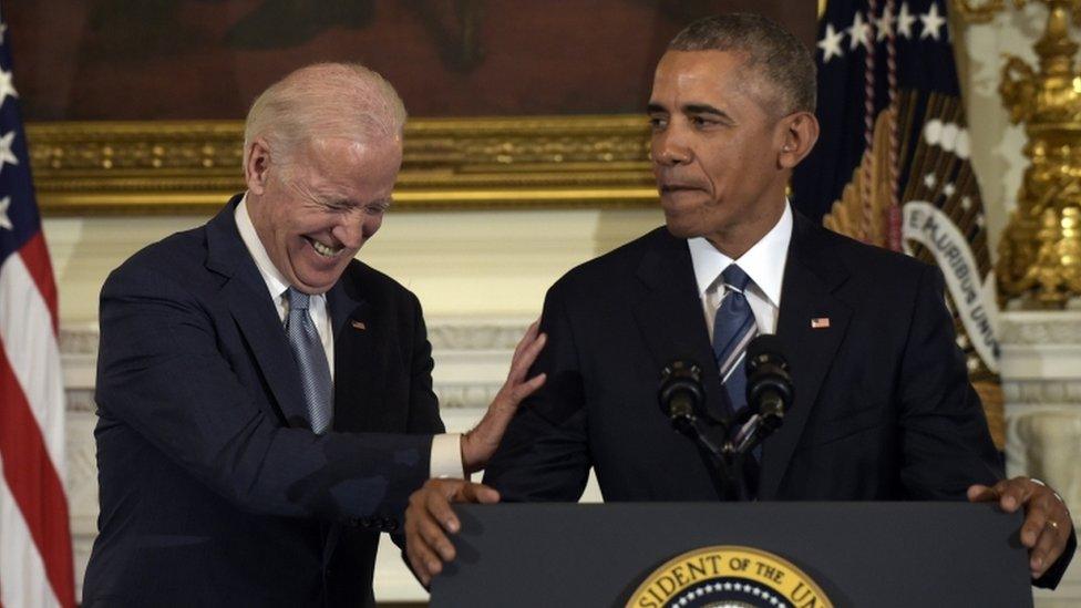 Joe Biden and Barack Obama