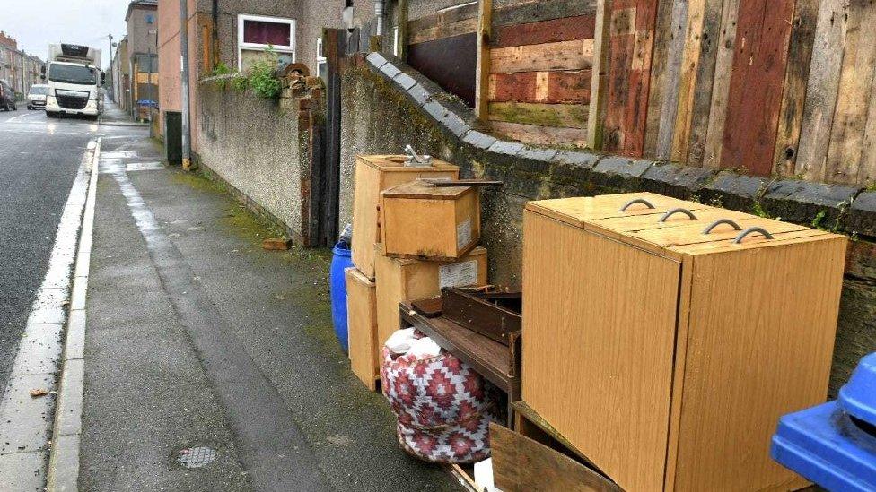 Fly-tipping on East Marsh estate