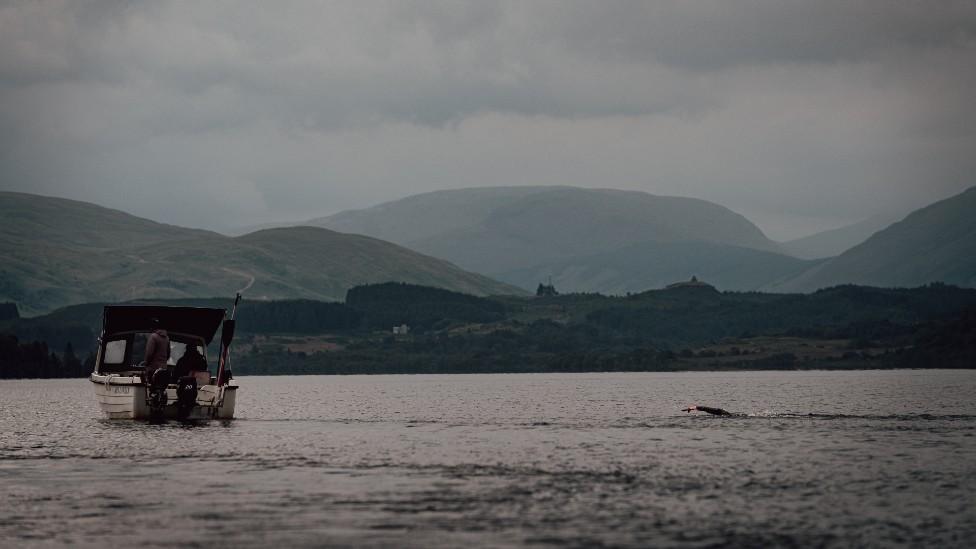 Andrea Mason in Loch Awe