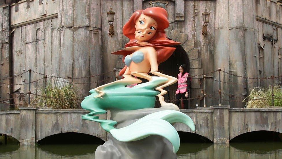 Banksy's Dismaland theme park at Weston-super-Mare