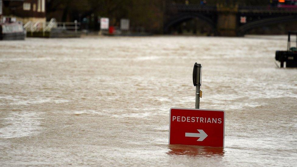 High water levels at the River Ouse