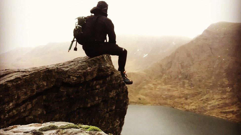 Moody view of Snowdonia