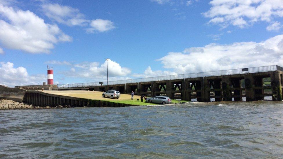 In August 2015, Greg Hanna was launching a boat into Lough Swilly from the same pier when his car lost control on the algae