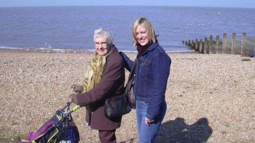 Eileen Dean with daughter Georgie Hampshaw