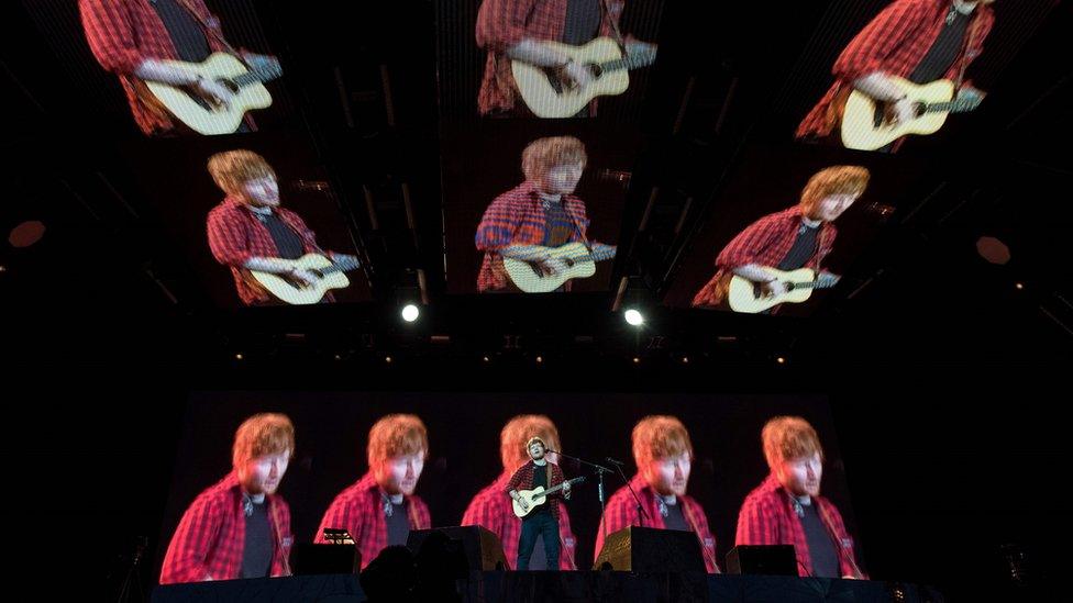 Ed Sheeran at Glastonbury