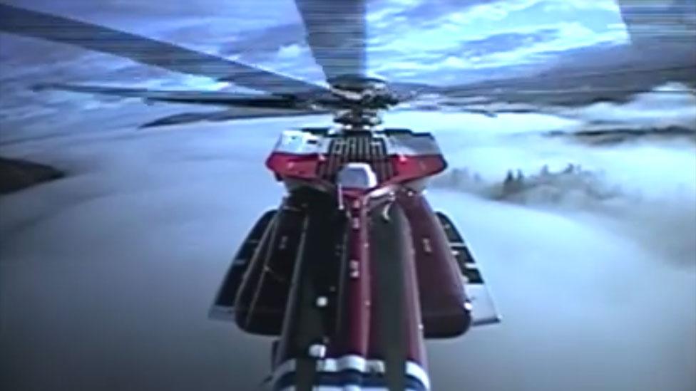 Coastguard helicopter tail cam