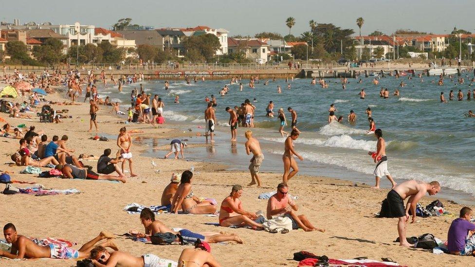 St Kilda Beach on January 30, 2009 in Melbourne, Australia.