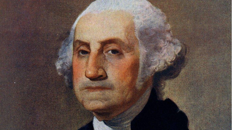 Portrait of George Washington (1732-1799) Painted by Gilbert Stuart