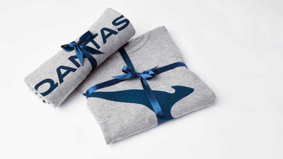 Qantas pyjamas usually reserved for premium passengers