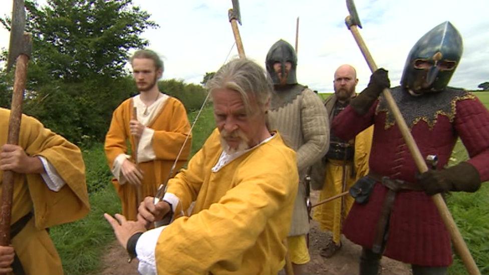 Re-enactors at Stoke Field