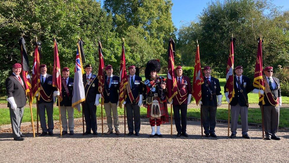 Other veterans paid tribute during the service