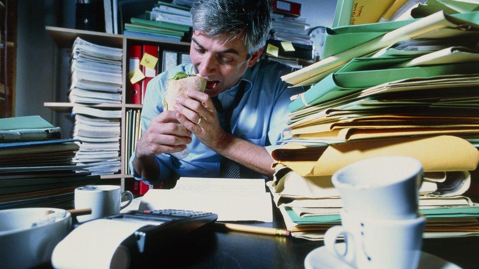 Man at desk