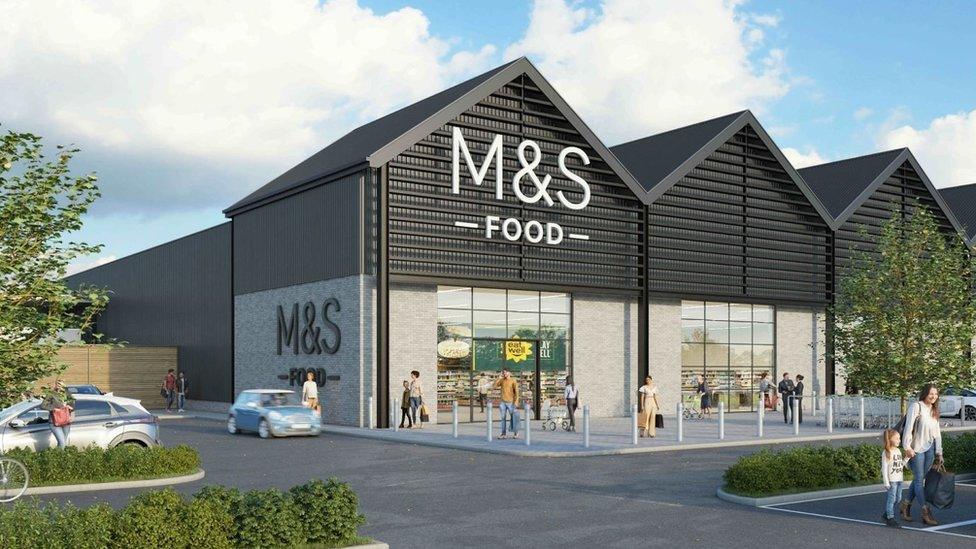 Artist impression of the new M&S food hall