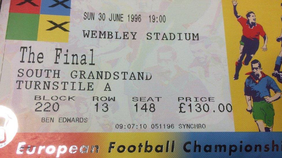 Euro 96 final ticket