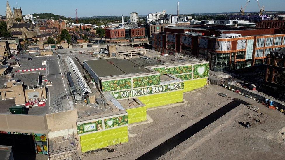 Aerial view of Broadmarsh