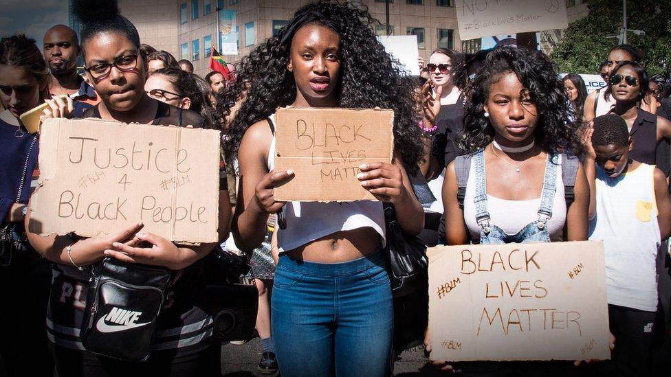 Black Lives matter protesters