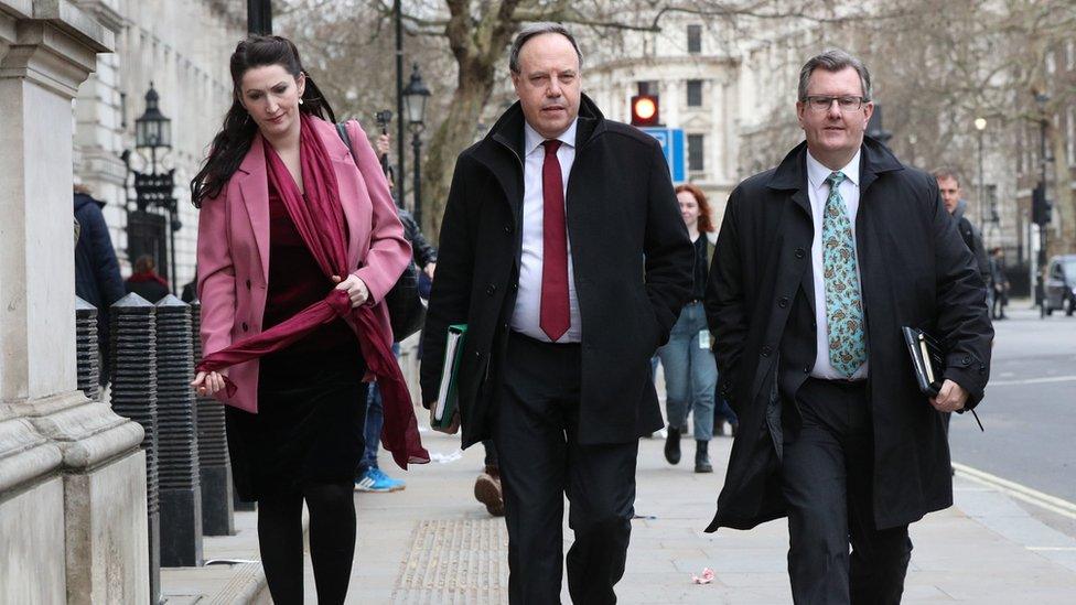 Emma Little Pengelly, Nigel Dodds and Jeffrey Donaldson