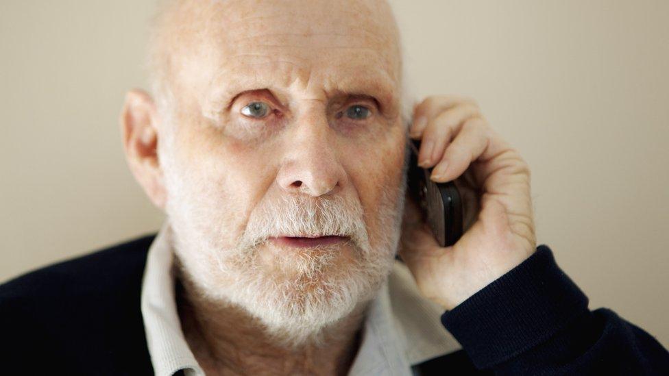 Man on the phone seeking medical advice