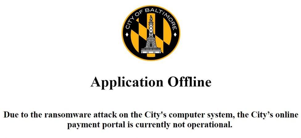 City of Baltimore website