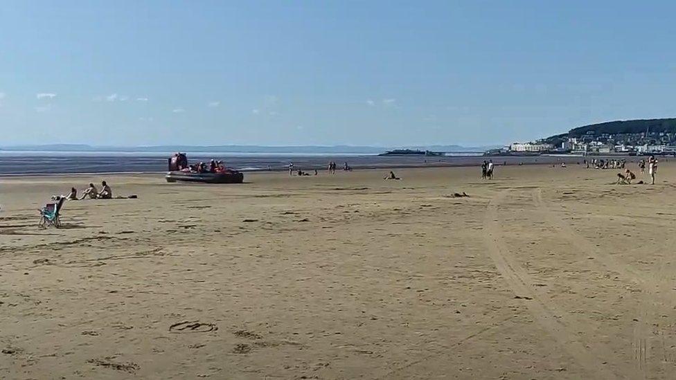 Weston Beach rescue on Saturday