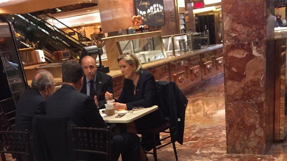 Marine Le Pen in Trump Tower