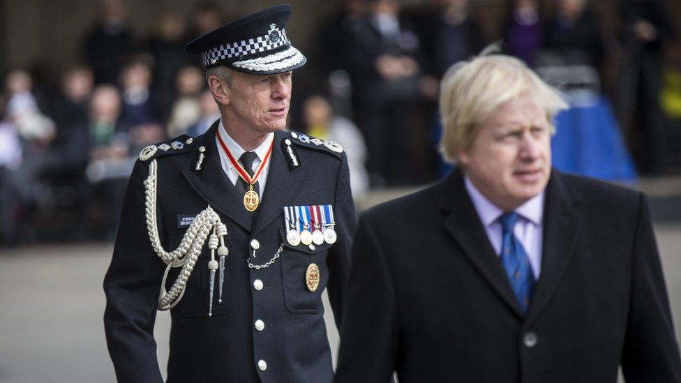 Bernard Hogan-Howe and Boris Johnson in 2013