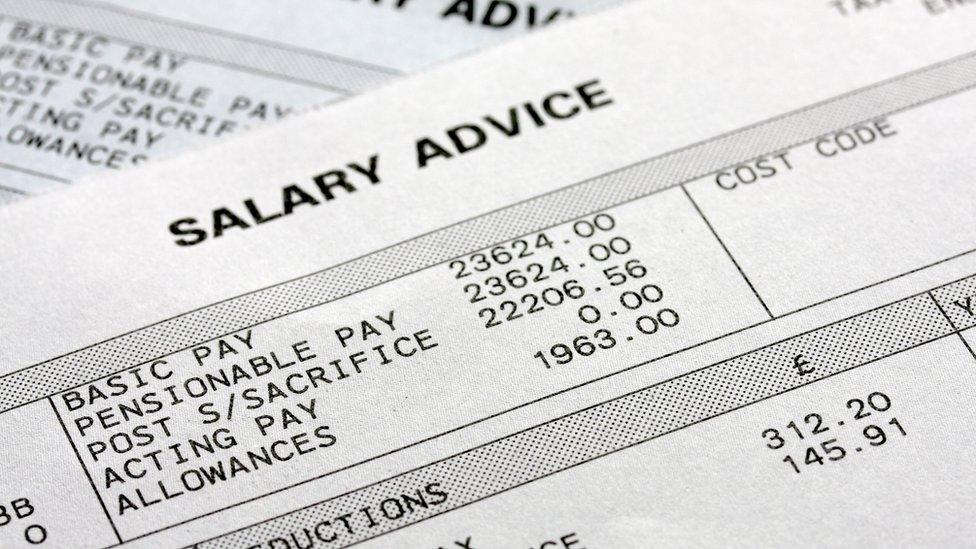 Salary advice slips