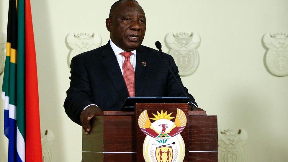 South African President Cyril Ramaphosa