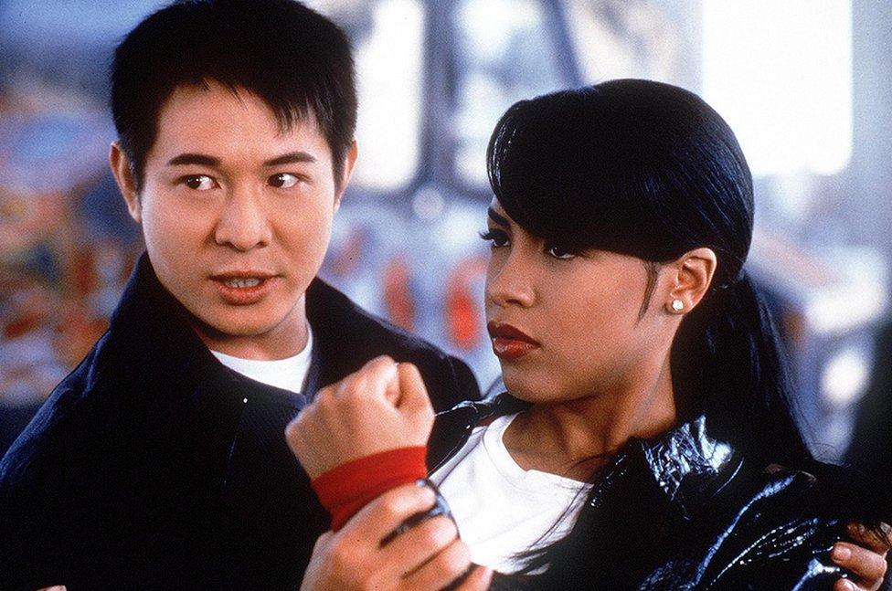 Jet Li and Aaliyah